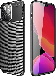 Elfia Apple iPhone 14 Pro ile Uyumlu Kılıf Silikon Karbon İnce Esnek Lens Korumalı Tarz Mat Parmak İzi Bırakmayan Kapak Negro Siyah