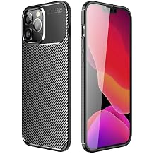 Elfia Apple iPhone 14 Pro Max ile Uyumlu K l f Silikon Karbon  nce Esnek Lens Korumal  Tarz Mat Parmak  zi B rakmayan Kapak Negro Siyah