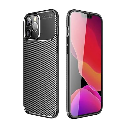 Spia Apple iPhone 14 Pro Max Kılıf Siyah Karbon Silikon Orijinal Esnek İnce Geliştirilmiş Dayanıklı Darbe Karşıtı Yeni Nesil Tasarım (Apple iPhone 14 Pro Max, Siyah)