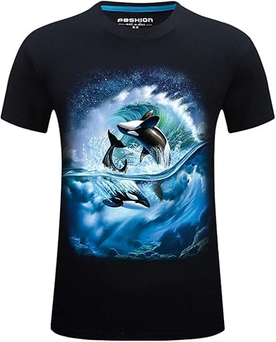 Tank Top Oansatz Herren neue Sommer gedruckt lA ssig kurze groAYe GrA AYe Rundhals T-Shirt Tops