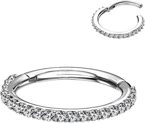 OUFER Orecchini A Barra Per Cartilagine In Oro 9K - Zirconia Cubica AAA+, 16G (1.2mm), Sfere 3mm - Gioiello Anallergico