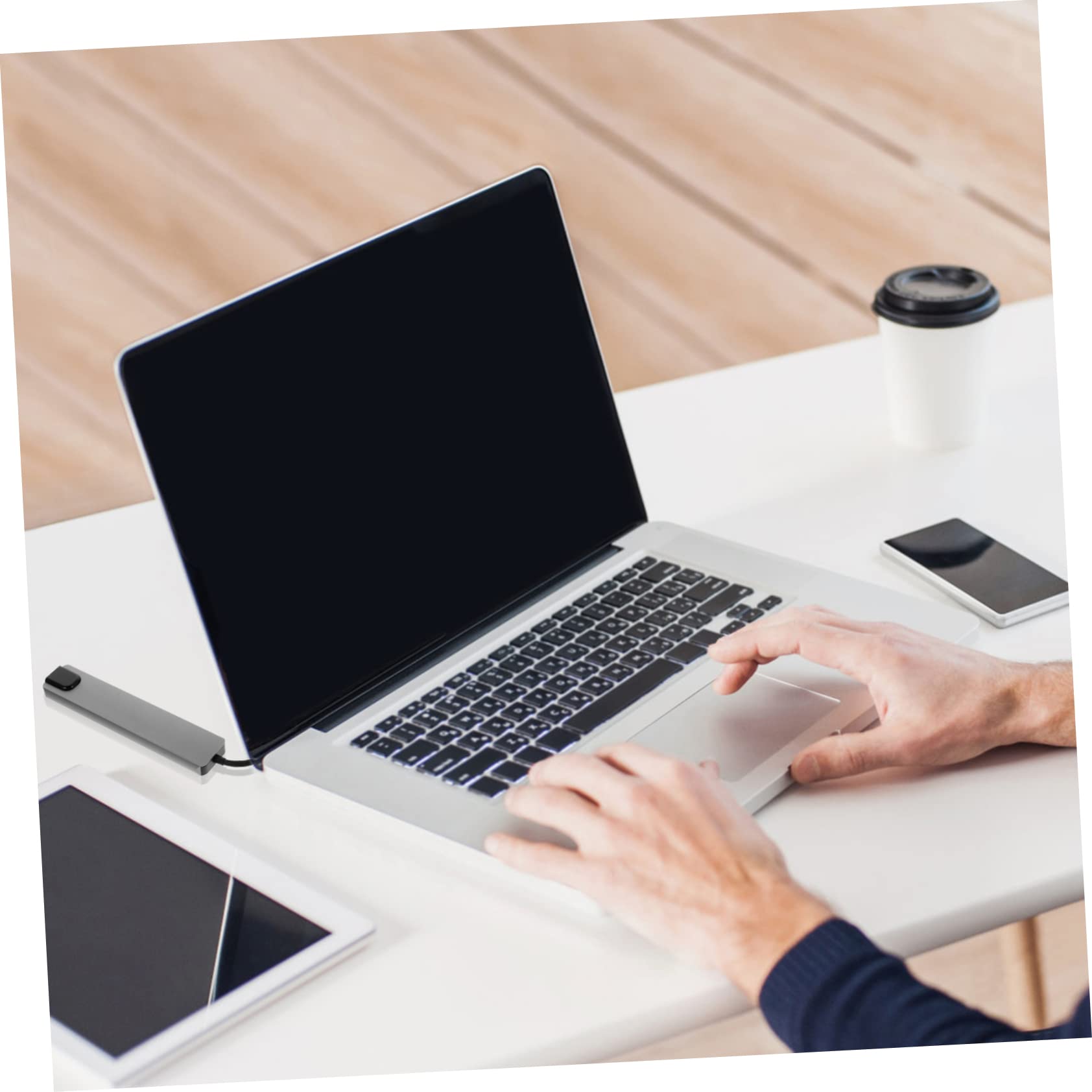 Adattatore Tipo C Jack USB Multiporta in Lega di Alluminio, Dock Station Compatta Otto senza Driver, per Computer e Laptop