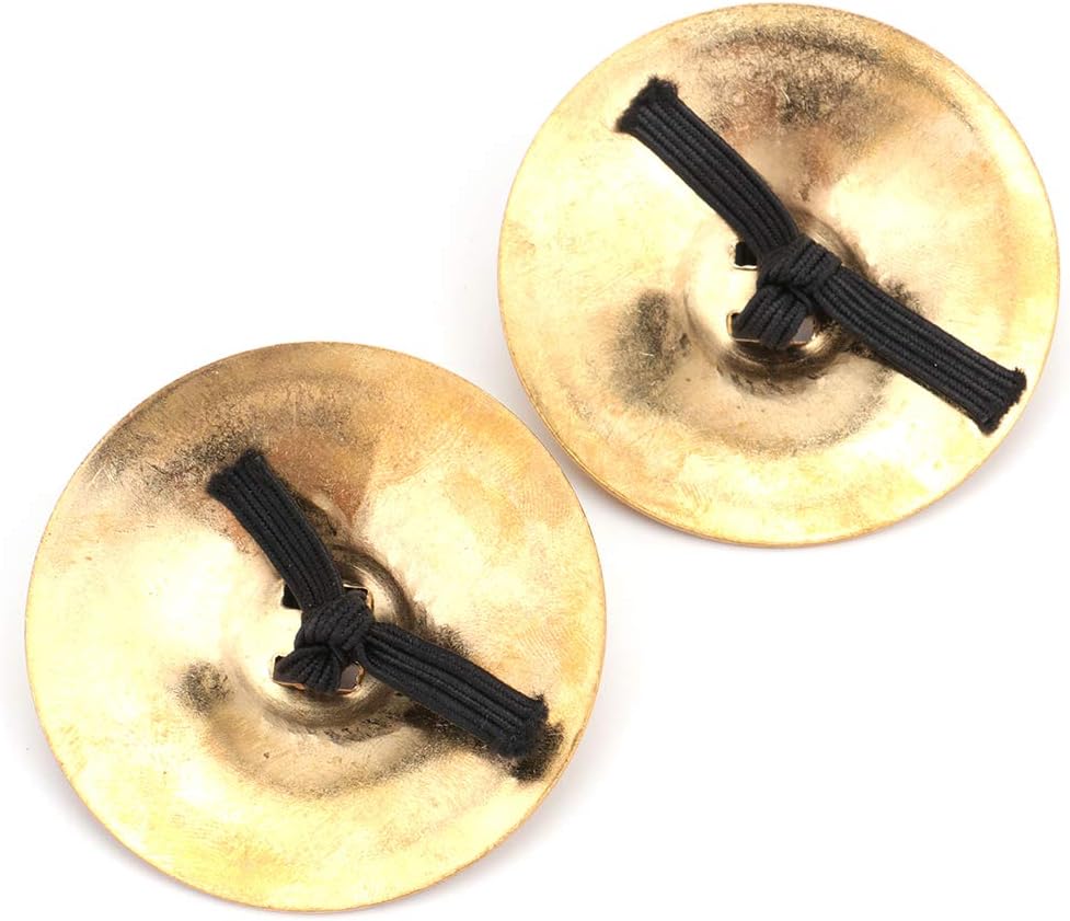 Foraineam 2 Pairs / 4 pcs American Belly Dance Finger Zills/Sagats/Cymbals