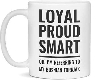 Loyal Proud Smart Bosnian Tornjak Ceramic Coffee Mug, 11-Ounce White