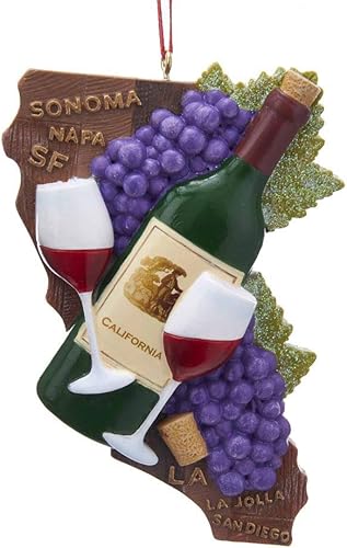 Kurt Adler Adorno de vino del estado de California