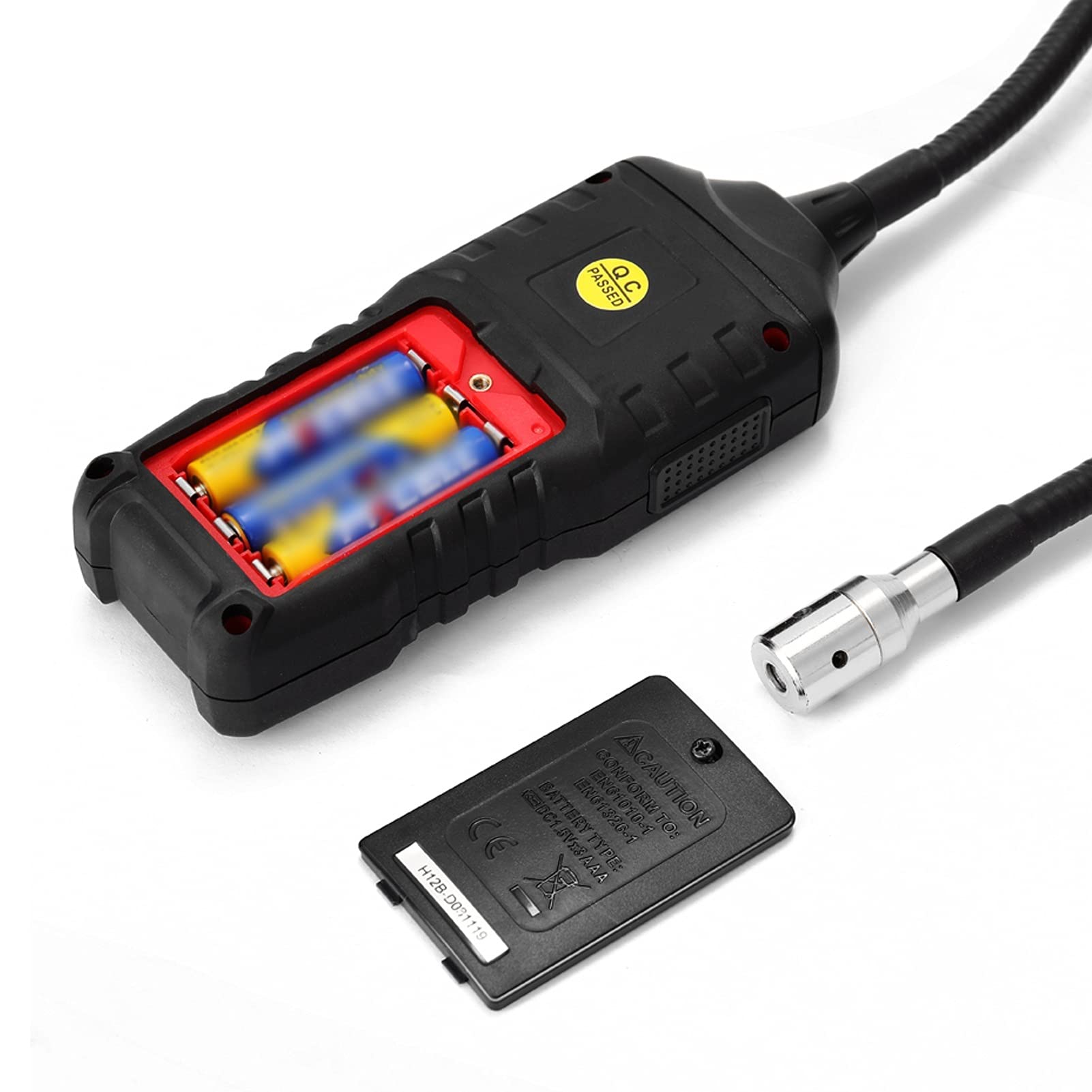Detector de Gas Natural Detector de fugas de gas analizador de gas digital Ppm Medidor inflamable y inflamable Tester Natural Sound y alarma de luz Ht601a ht601b 9999 ppm con alta sensibilidad(HT601A)