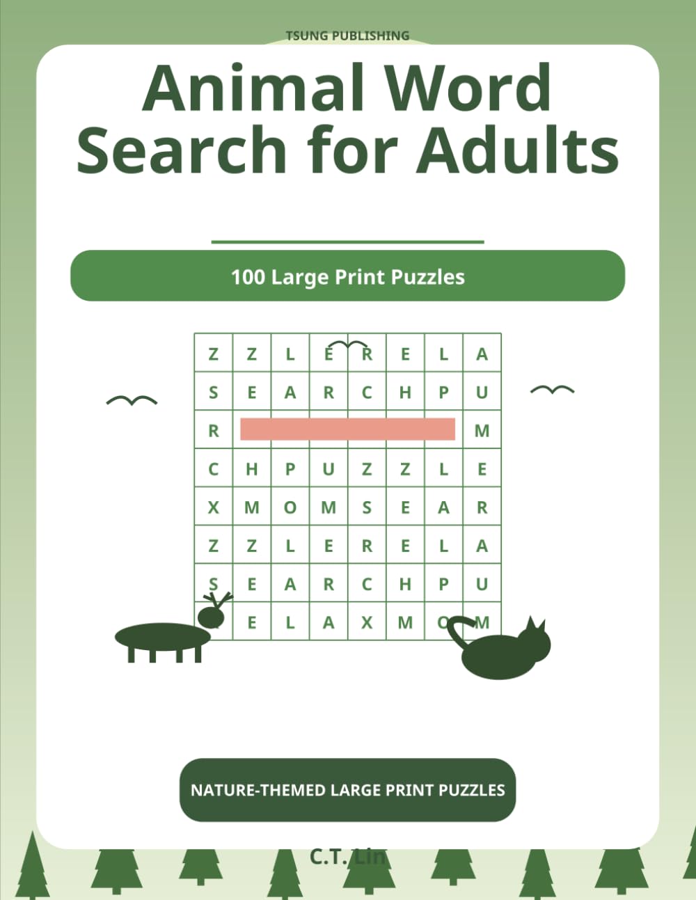 Animal Word Search for Adults: 100 Large Print Puzzles