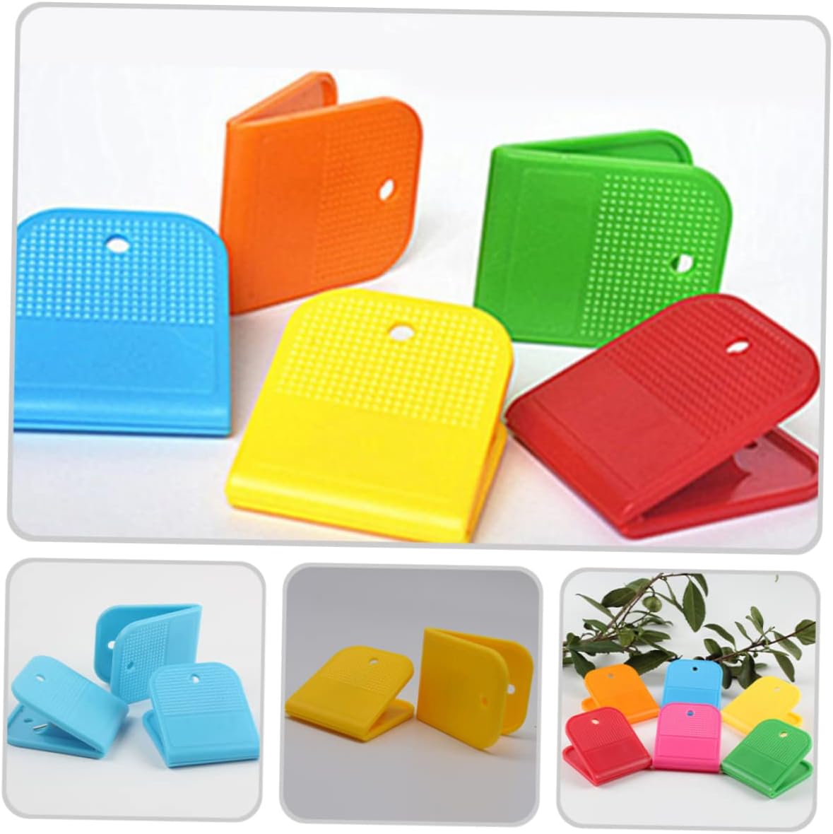 12pcs Laundry Clips for Shoes and Clothes Plastic Clothespins for Drying Organizing and Labeling Non- Design for Public Bath Use