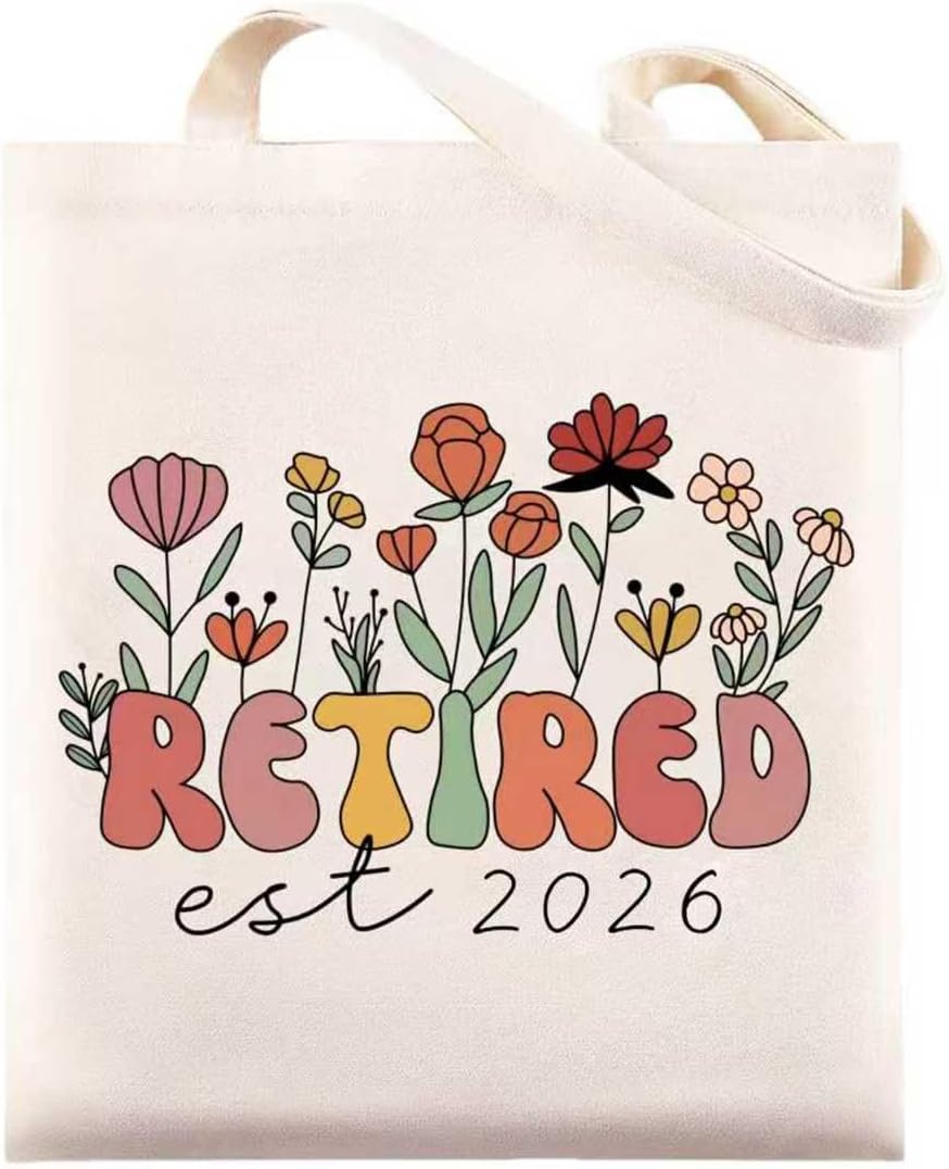 Bolso tipo tote de lona para mujer, regalo retiro 2026