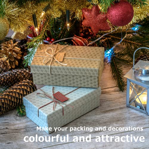 Plantactic Raffia Paper Ribbon For Gift Wrapping/Diy Decoration, 328 Feet 1 Roll (Dark Red) #TOP2