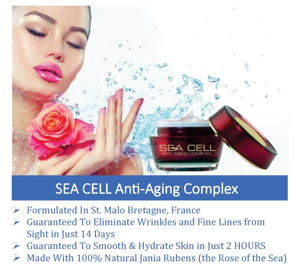 Sea Cell Facial Therapy hyper hydrates away the appearance of wrinkles and crepe-paper skin and enhances skin tone and supports skin health - Image 2