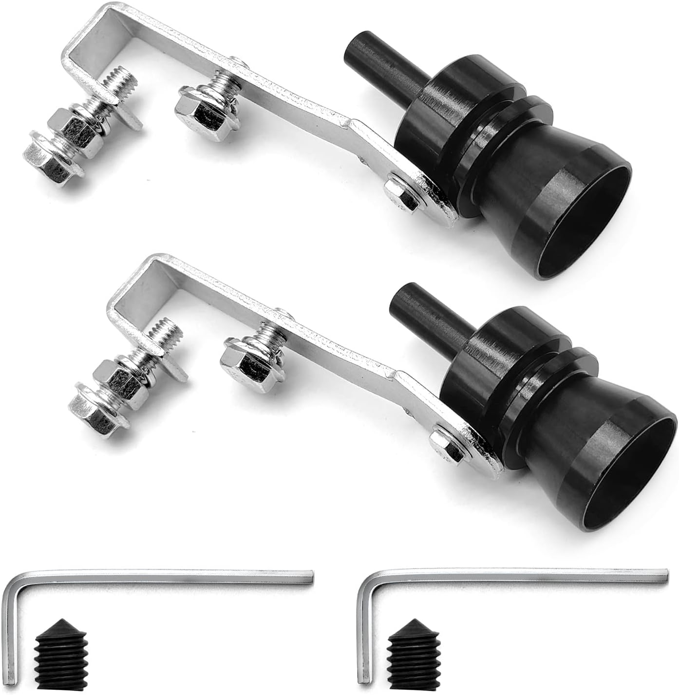 2PCS Turbo Sound Whistle, Aluminum Alloy off Valve Muffler