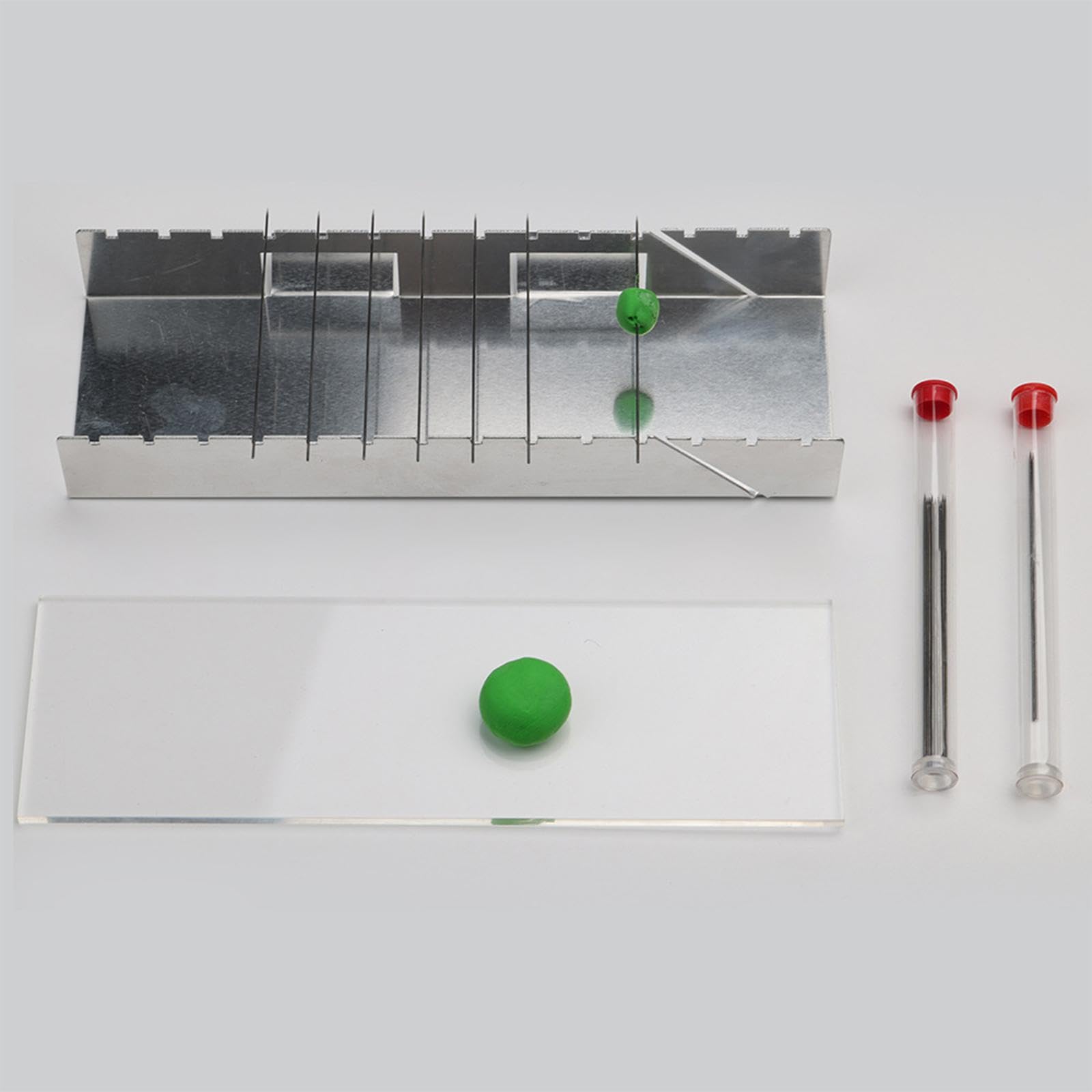 Juego de 5 soportes acrílicos para hornear con cuentas, soporte de aluminio, herramientas de arcilla polimérica