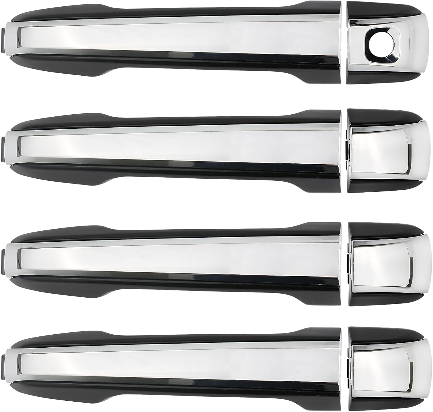 Osompar 4pcs Silver Exterior Door Handle for Lexus GX460 Toyota 4Runner 2010-2021 Front Rear Driver Passenger Side Replaces 69250-60060 69250-60070 69250-60050 69210-60170