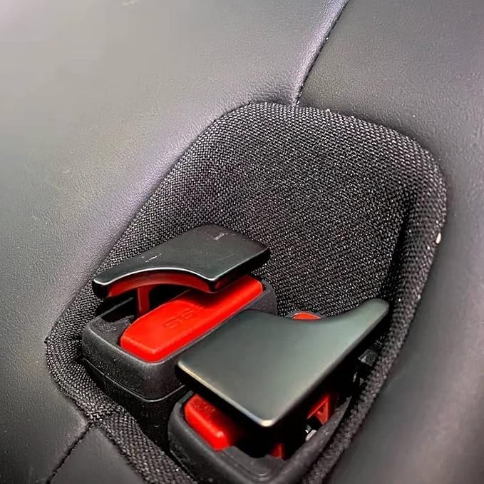 Image of Pack of 4 piece clip Alloy Metal Auto Seat Belt Cover Shoulder Pad, Car Interior Accessories Universal for Most Vehicles