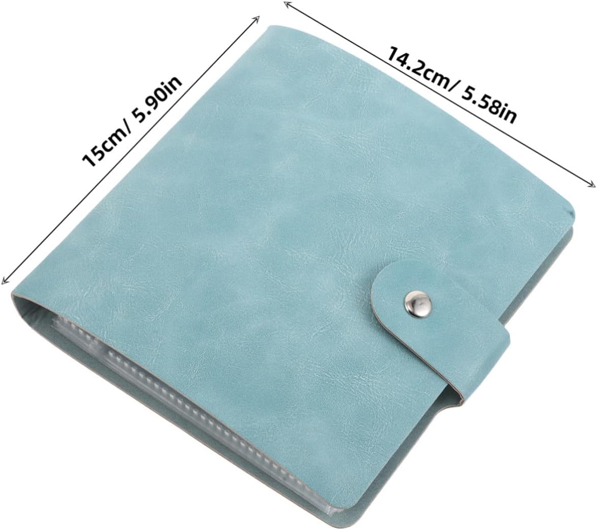 Gadpiparty 1 Set Plant Album Organizer Binder with Vegetable Envelopes Capacity Garden Storage Pockets PU Cover for Garden Lovers and Researchers Green