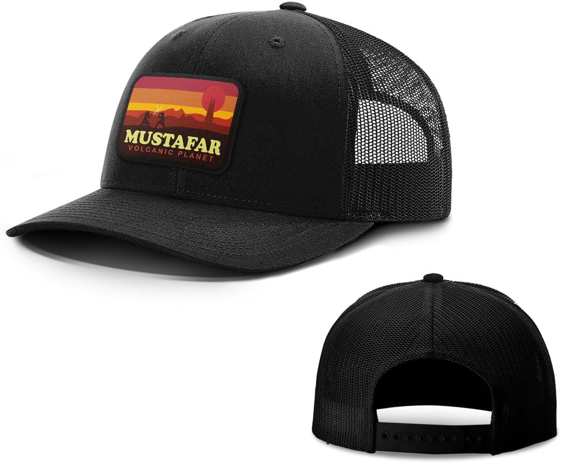 Mustafar National Park Back Mesh Hat Patch Snapback Hats Vintage Retro Volcanic Park Nerdy Humor - Breathable Baseball Cap