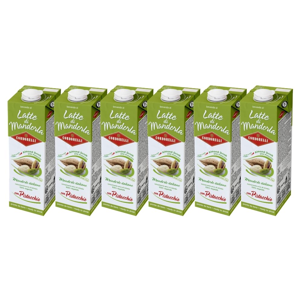 Latte di mandorla al Pistacchio Condorelli - 6 brik da 1l