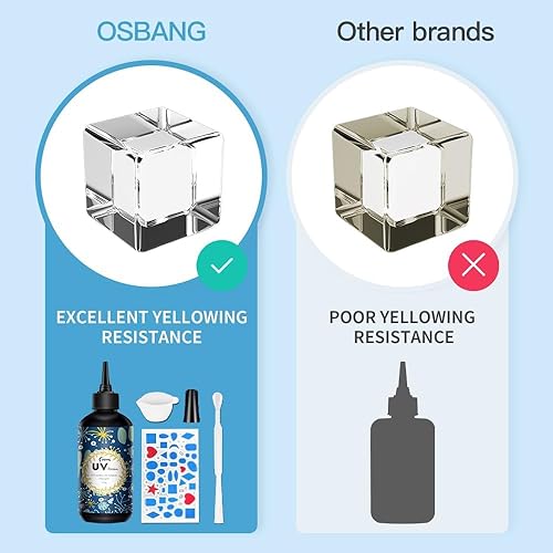 Miniatura 3 de Resina dura transparente ultravioleta, de curado rápido para decoración de joyas, manualidades, pegamento duro y transparente, resina activada por