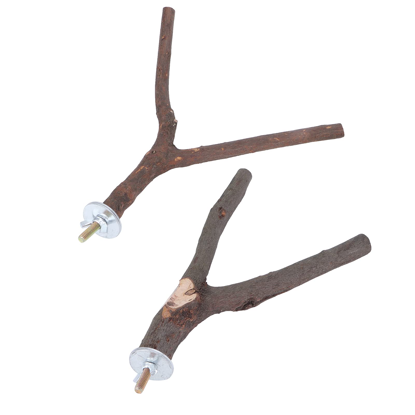 Gavigain Pepper Wood Bird Perch, Non, Sturdy, Promotes Grip and Foot Health, Easy to Install, for Birds