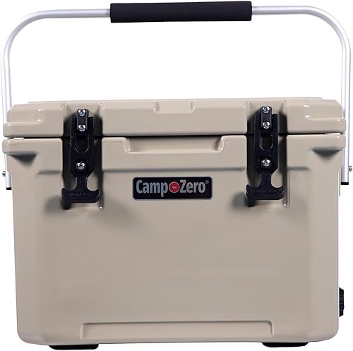 CAMP-ZERO 20L 21.13 Quart Premium CoolerIce Chest with 4 Molded-in Cup Holders CAMP-ZERO 20L 21.13 Quart Premium CoolerIce Chest with 4 Molded-in Cup Holders