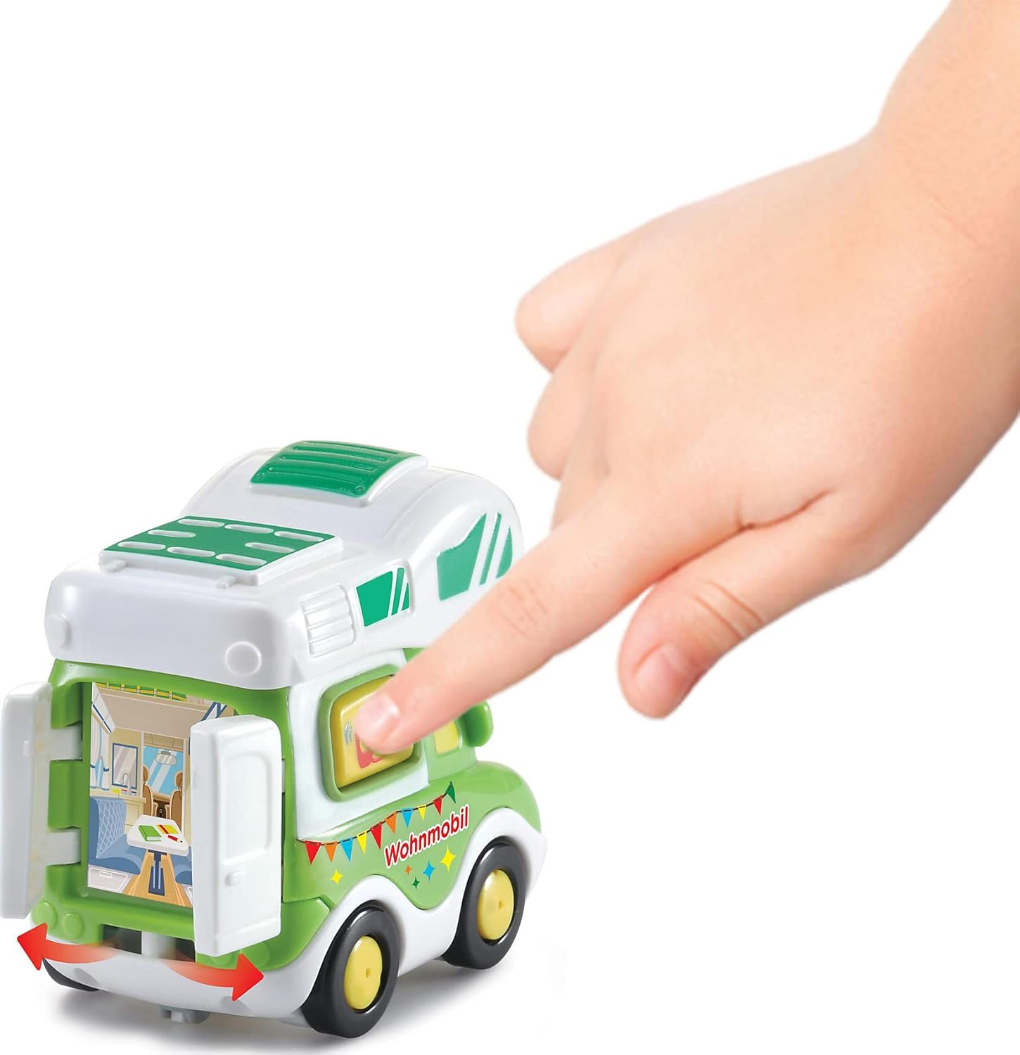 Vtech TUT TUT Baby Flitzer - Toy Car with Music, Light Button, Exciting Phrases and Sounds - for Children 1 to 5 Years Multicolour, German