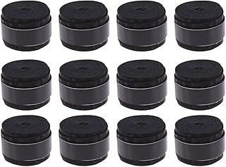 BESPORTBLE Raquete De Tênis Overgrip Tape Badminton Suor- Absorvente Absorvente de ??o N?o- Grip Fitness Halterofilismo Adequado para Ténis de Mesa E Hóquei 12Pcs Raquete De Tênis Envoltório
