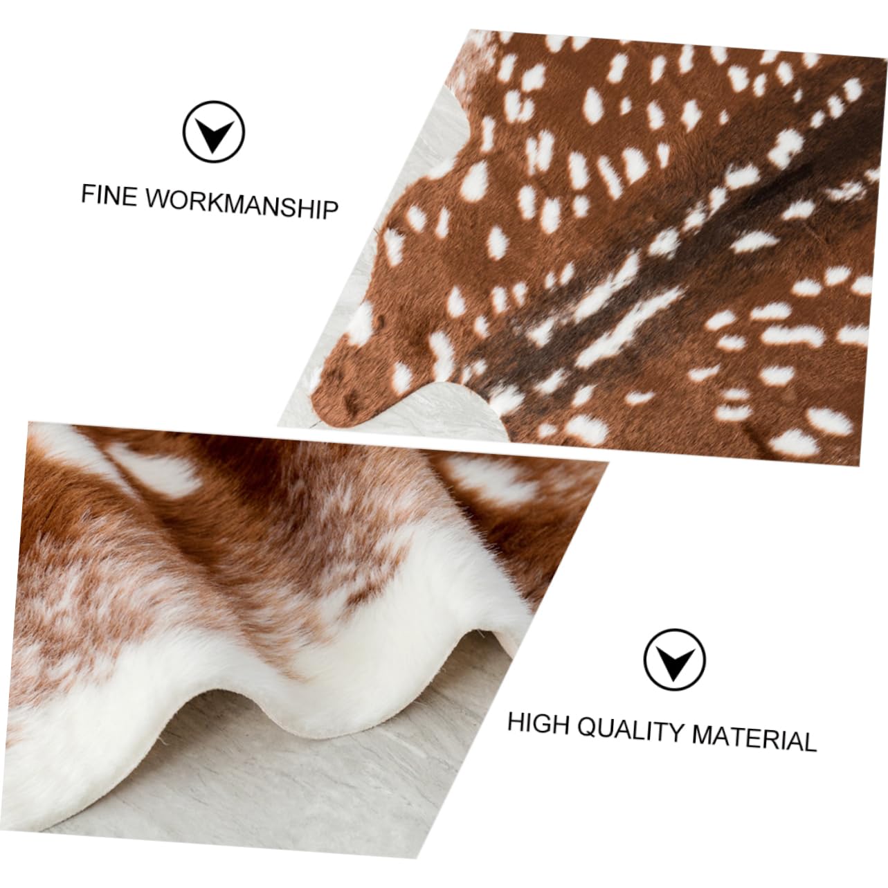 SOLUSTRE Tappeto per Soggiorno Moderno in Poliestere Stampa Cervo Sika, Tappeto Animalier Creativo Tocco Confortevole e Pratico per Interni e Cucina