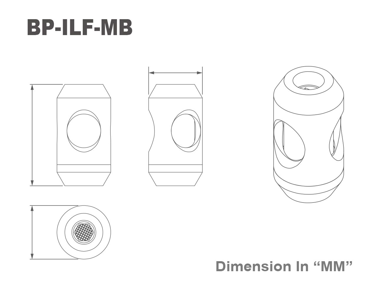 Bitspower Malt Black In-Line Filter