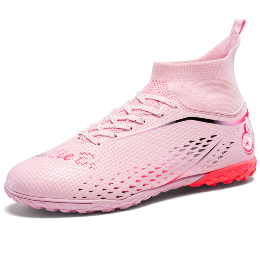 Zapatos de fútbol unisex de alta altura, antideslizantes, para exteriores, zapatos de entrenamiento profesional