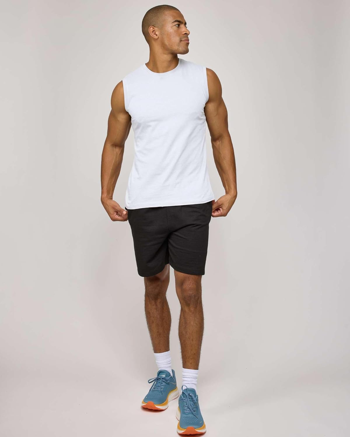 Real Essentials 5 Pack: Men's Cotton Sleeveless Crewneck Tank Top Casual Shirts Tees (Big & Tall Available)