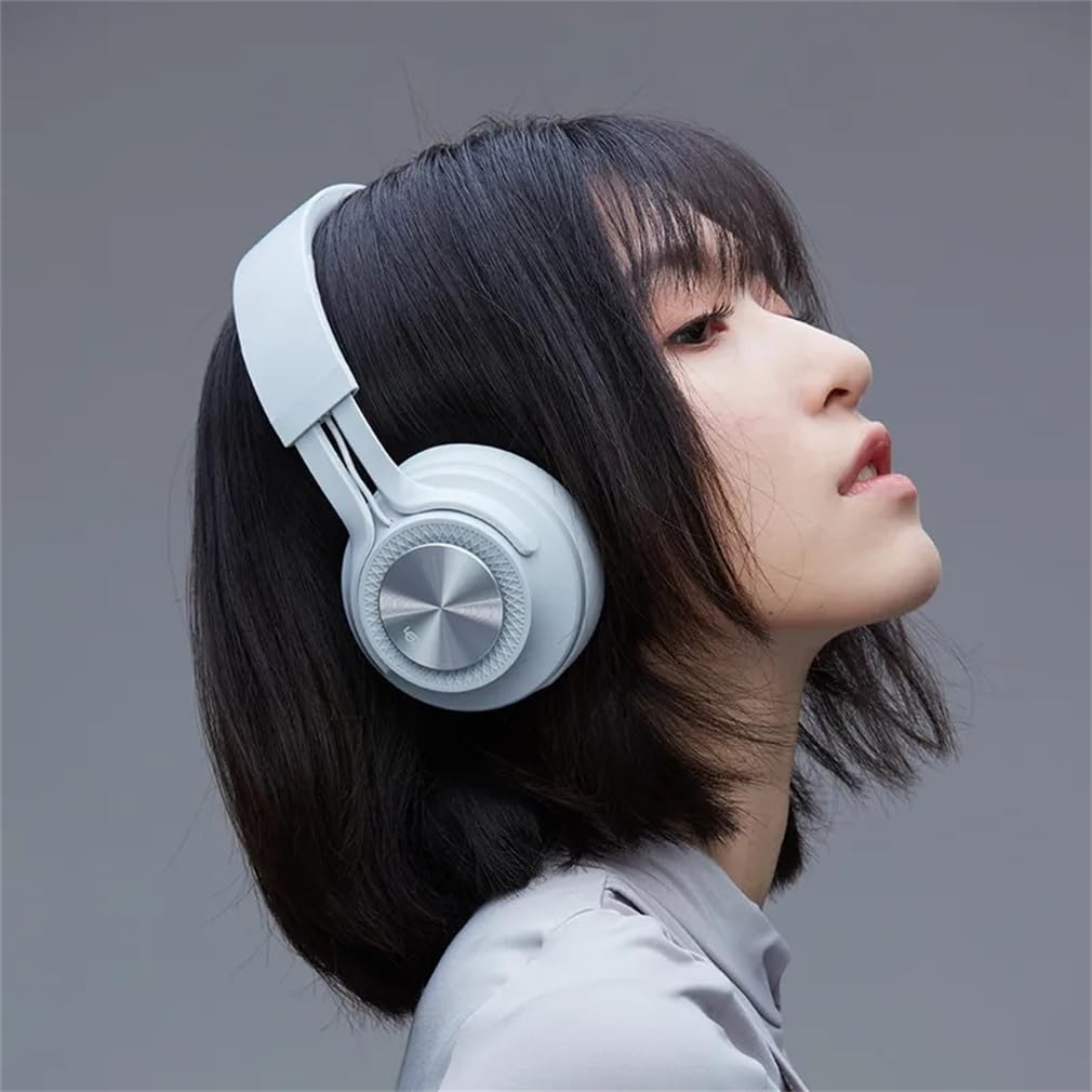 NONCHI Słuchawki Bluetooth nad-e-e-e-E-E-E-E-EMPTHONY, 60H Bezprzewodowe słuchawki z mikrofonem, niskie opóźnienie, głębokie bas, składany zestaw słuchawkowy HiFi, do laptopa/komputera/telewizora,Red