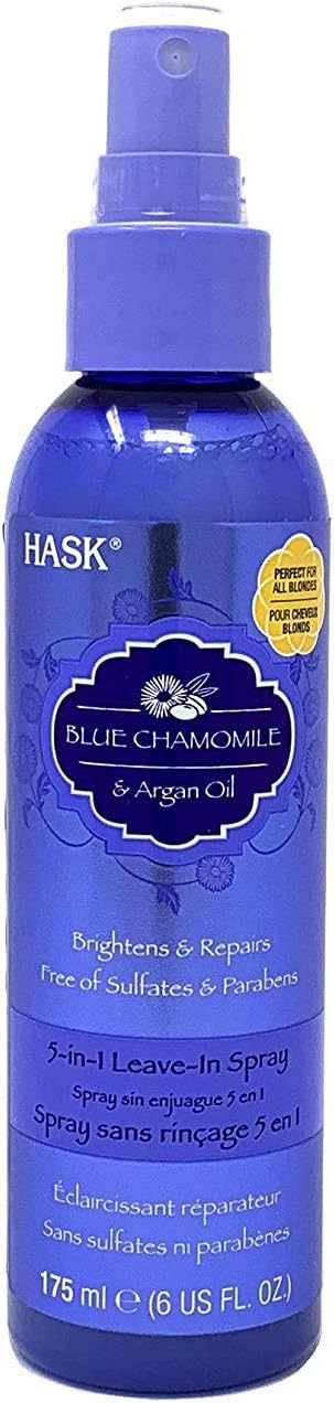 Hask Blue Chamomile Argan Oil 5 in 1 Leave In Spray Conditioner 6 oz