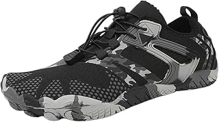 ANQKYO Zapatos De Agua Zapatos de Agua Antideslizantes de Secado rápido, Zapatos for Agua, Zapatos de Agua Descalzos, Transpirables, for Playa al Aire Libre, rastreo de Arroyos(Black,43)