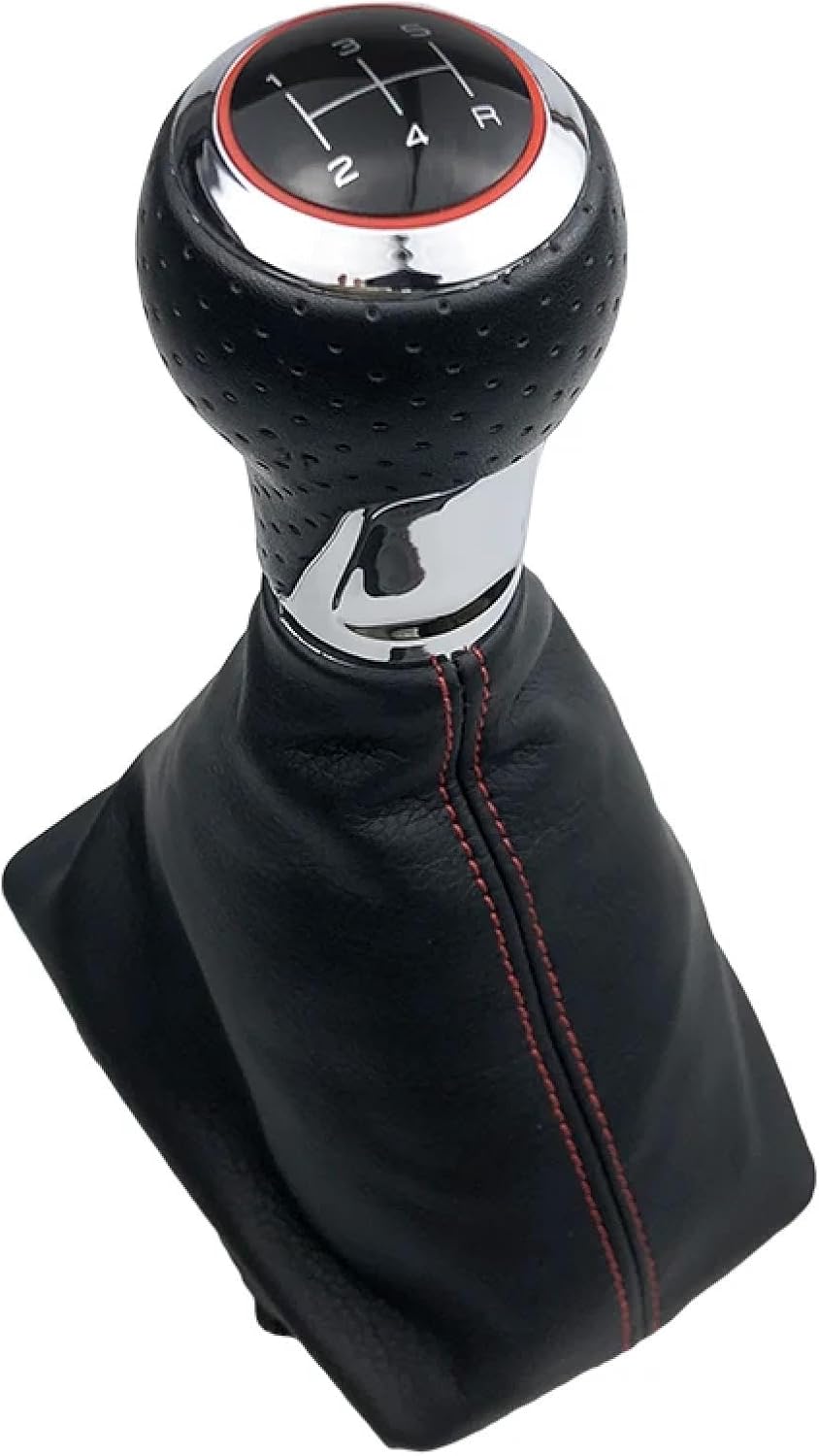 Gear Shift Knob Lever Shiter Gaiter Boot Cover, for A4 2001-2008, for B6 2001-2005, for C5 2001, for Leon 2000 ChromeR123456