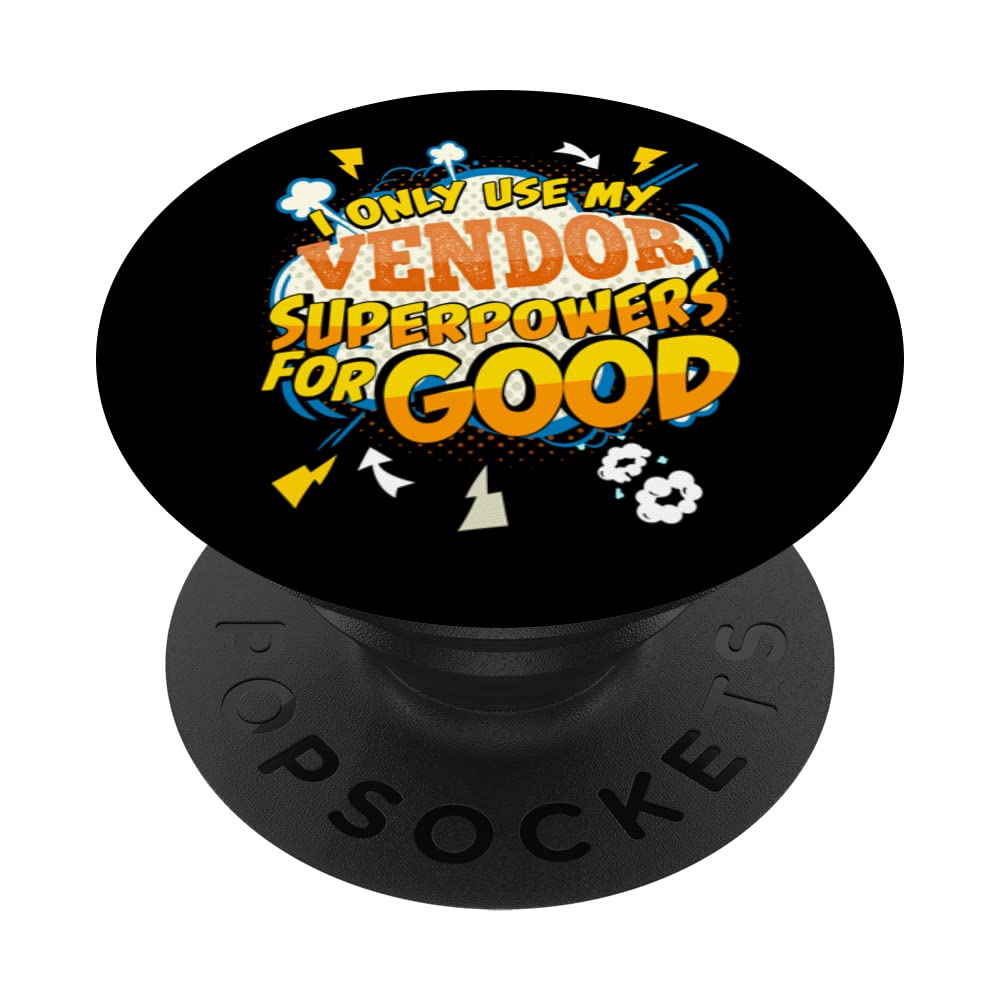 Funny Vendor Superpowers Gag PopSockets Swappable PopGrip