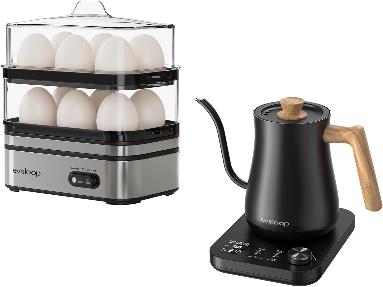 Rapid Egg Cooker with Gooseneck Electric Kettle