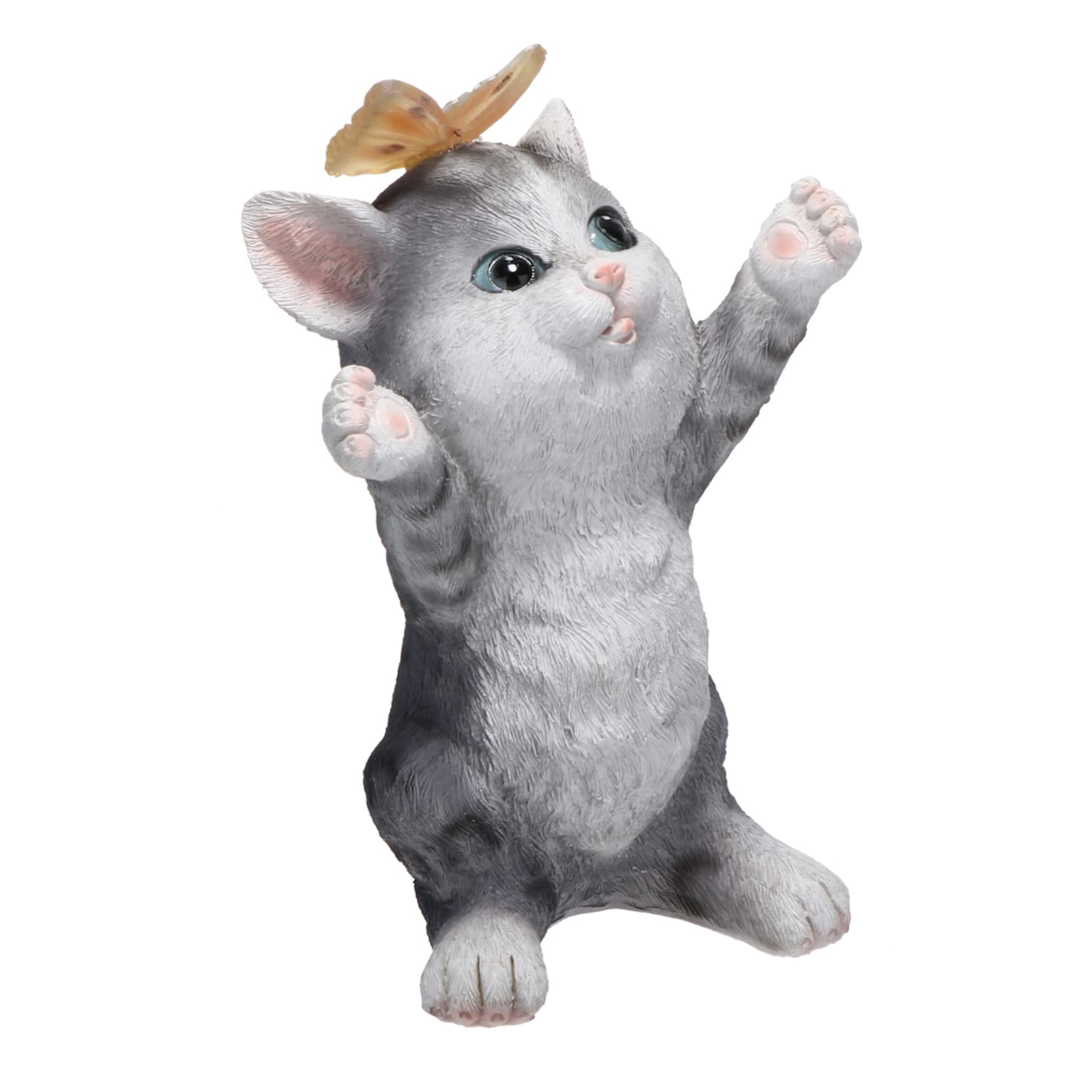 1PC Solar Cat Light Centerpiece Table Decorations Solar cat Statue Garden Cat Figurines Garden cat Night Light Garden cat Light cat Statue lamp cat Solar Light LED cat Doll Resin-image-37