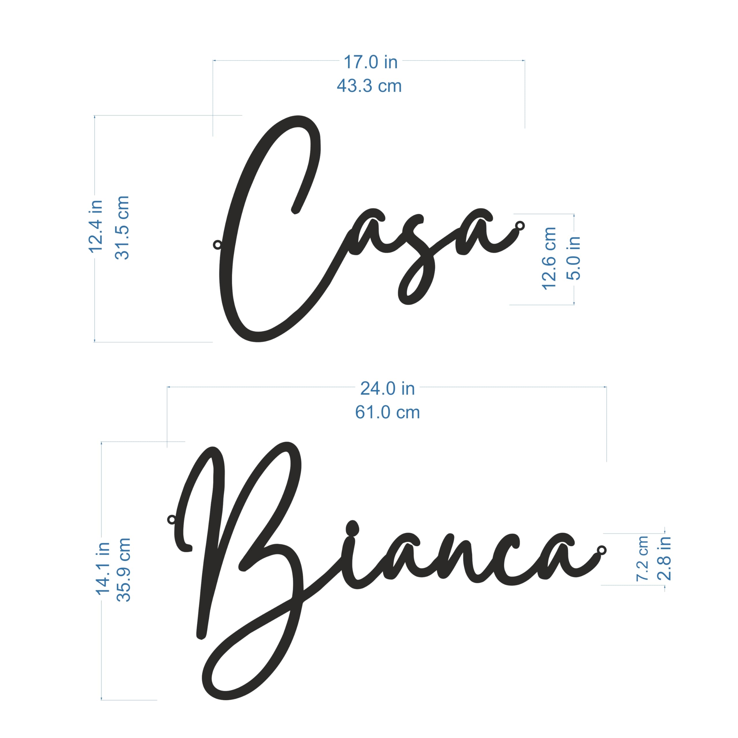 Letrero de Casa Personalizado Metálico