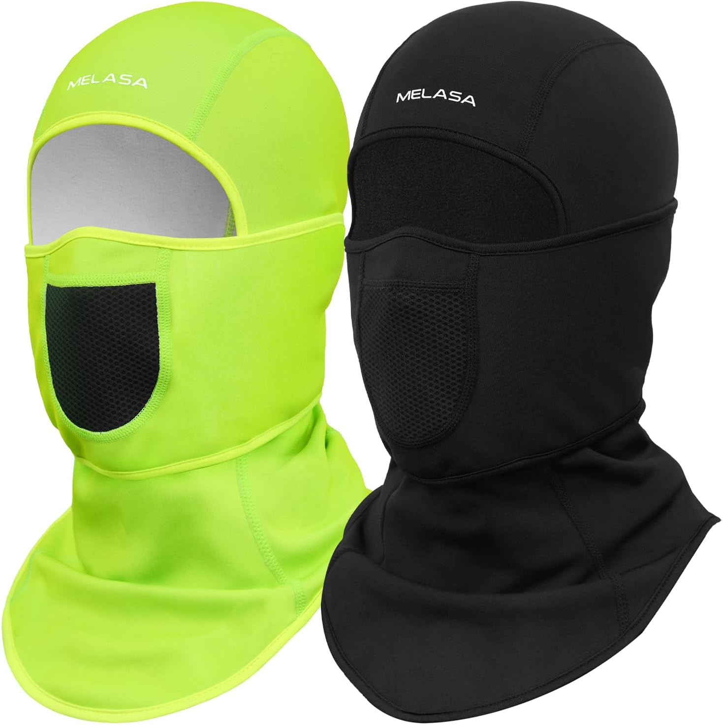 MELASA 2 Pcs Ski Mask Balaclava Winter Warm Movable Face Mask for Cold Weather Men Women Skiing Snowboarding Motorcycling