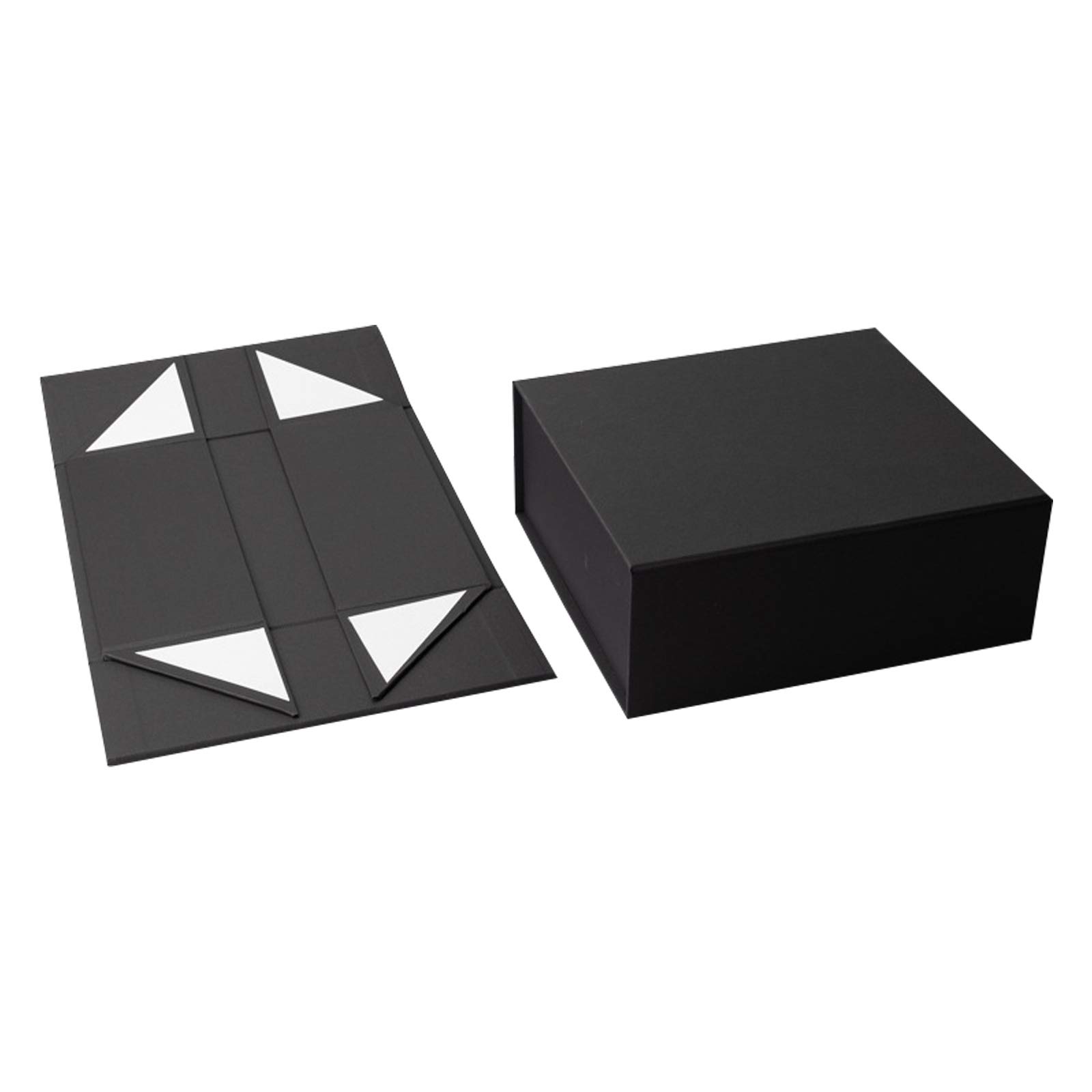 15-Pack Black Gift Boxes With Ribbons - Luxury Paper Present Boxes For Weddings, Christmas & Parties