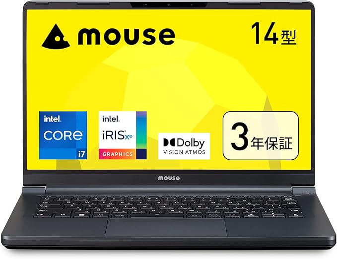 Amazon.co.jp: 【テレワークモデル】mouse B4-i7 14インチ ノートパソコン (Core i7 1260P Iris ...