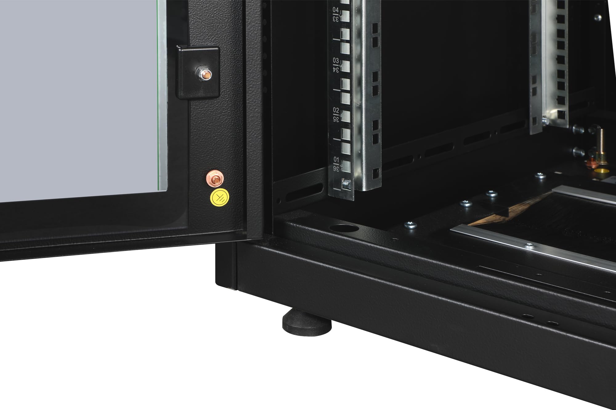 DIGITUS Armadio di rete 19" 36HE - 60 x 60 cm - Serie Unique - Portata 800 kg - Profondità utile 543 mm - Nero