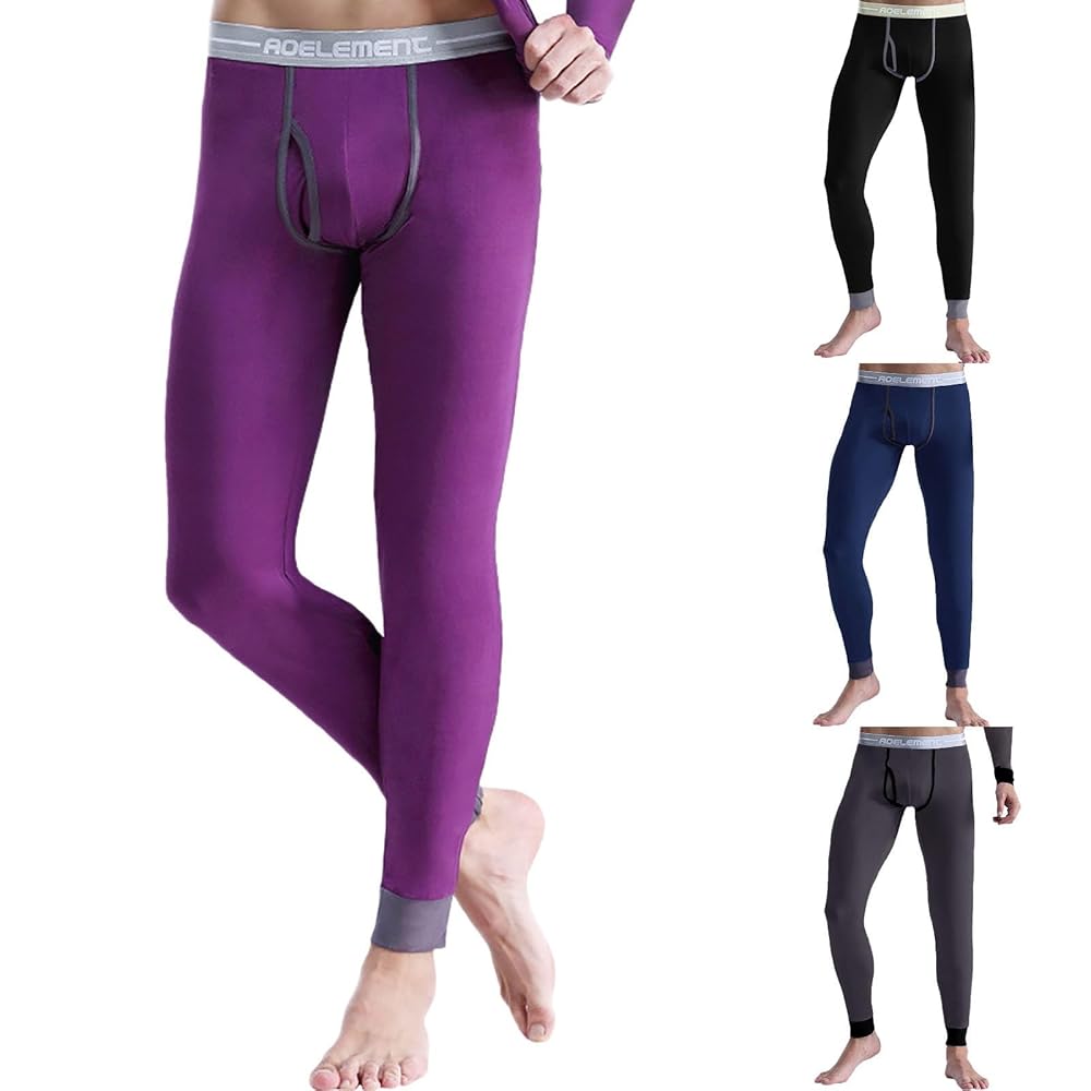 Mutandoni Invernali Made In Italy Set 2 Mutande Lunghe Termiche Uomo In Lana E Cotone - Intimo Invernale Made In Italy Apertura Frontale