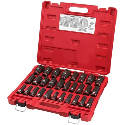 Milwaukee Electric - 29PC IMP Duty 1/2DR SAE Metric DP 6-PT Socket SE