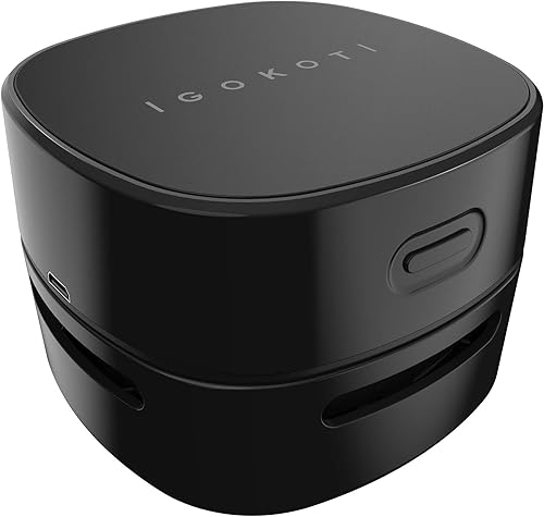 IGOKOTI Aspiradora de escritorio pequeña, aspiradora de mostrador, aspiradora de mesa USB rechagadora, diseño inalámbrico de ahorro de energía