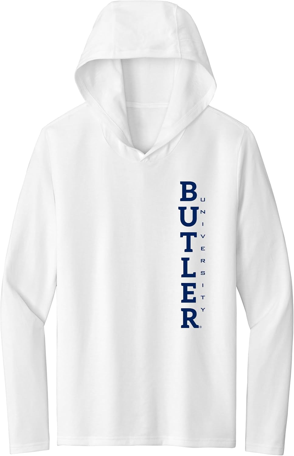 CornBorn Butler Bulldogs Unisex Fit Womens Long Sleeve - Tshirt with Hood - Choose Your Design