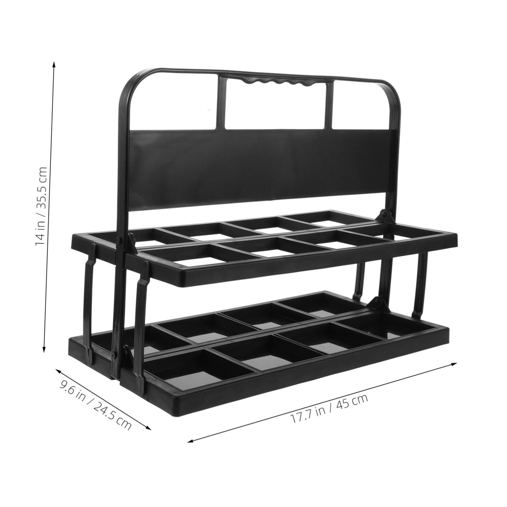 PRETYZOOM Foldable Water Bottle Carrier with Handle Portable Drink Holder for Athletes and for Outdoor Events Picnics and Home Use Space Saving Design for Organized Storage