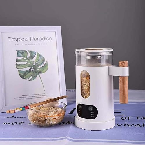 Miniatura 6 de HBJWOV - Hervidor eléctrico multifunción de viaje, olla de conserva, tetera hervida de vidrio, botella de agua caliente, hervidor caliente