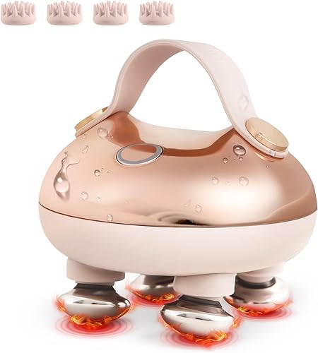 Miniatura 8 de arboleaf Masajeador eléctrico para el cuero cabelludo, masajeador de cabeza portátil para relajar el estrés del cuero cabelludo, impermeable, 6 en 1